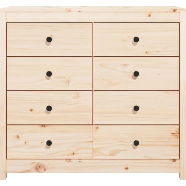 vidaXL Byråer>Sidoskåp 100x40x90 cm massiv furu