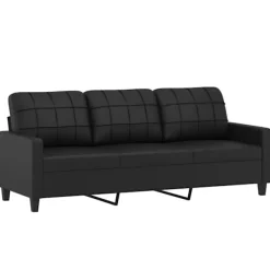 vidaXL Soffor>3-sitssoffa 180 cm konstläder