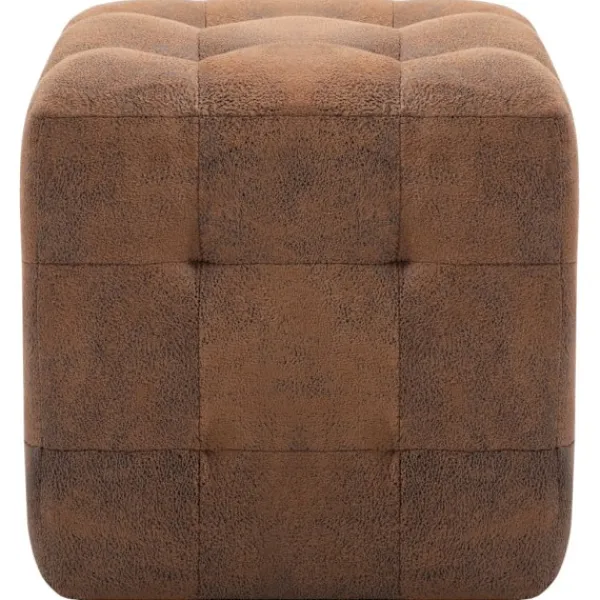 vidaXL Sittpuffar>Sittpuff 2 st 30x30x30 cm konstmocka
