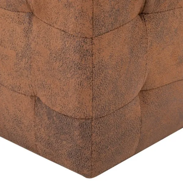 vidaXL Sittpuffar>Sittpuff 2 st 30x30x30 cm konstmocka