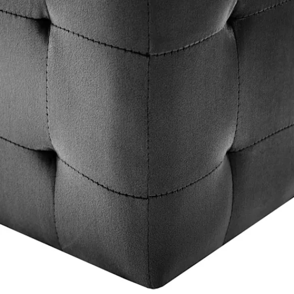 vidaXL Sittpuffar>Sittpuff 2 st 30x30x30 cm sammetstyg