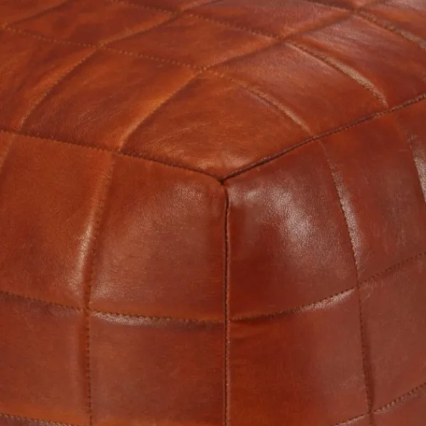 vidaXL Sittpuffar>Sittpuff 40x40x40 cm äkta getskinn