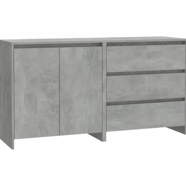 vidaXL Sideboards>Skänk 2 delar betong konstruerat trä