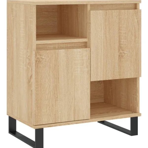 vidaXL Sideboards>Skänk 3 delar Sonoma ek konstruerat trä