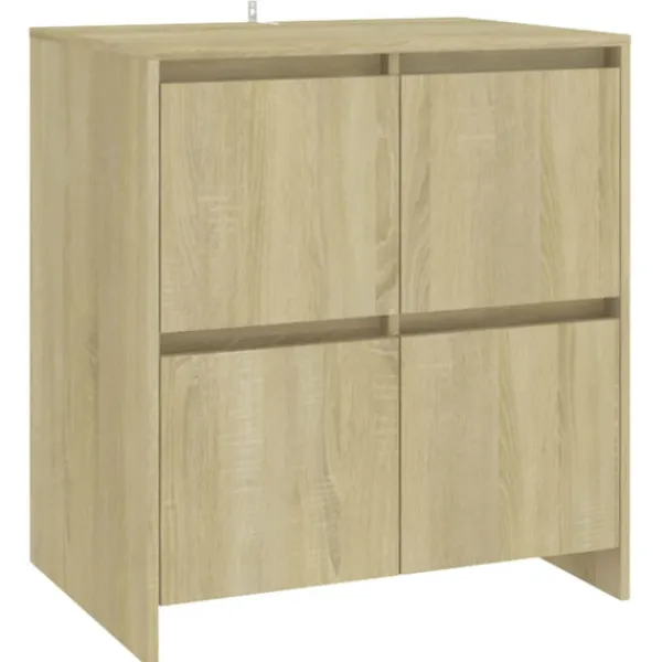 vidaXL Sideboards>Skänk 2 delar sonoma-ek konstruerat trä