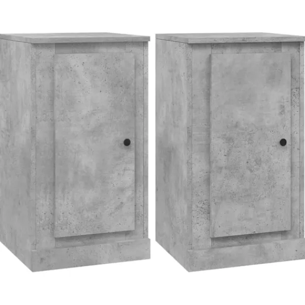 vidaXL Sideboards>Skänk 3 st betong konstruerat trä