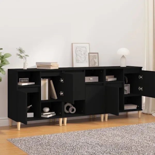 vidaXL Sideboards>Skänk 3 st 60x35x70 cm konstruerat trä