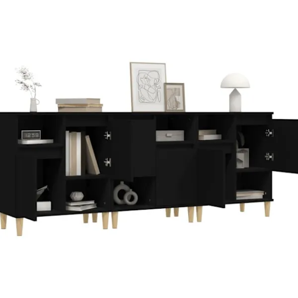 vidaXL Sideboards>Skänk 3 st 60x35x70 cm konstruerat trä