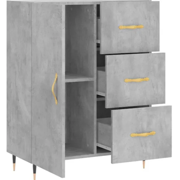 vidaXL Skåp>Skänk betong 69,5x34x90 cm konstruerat trä