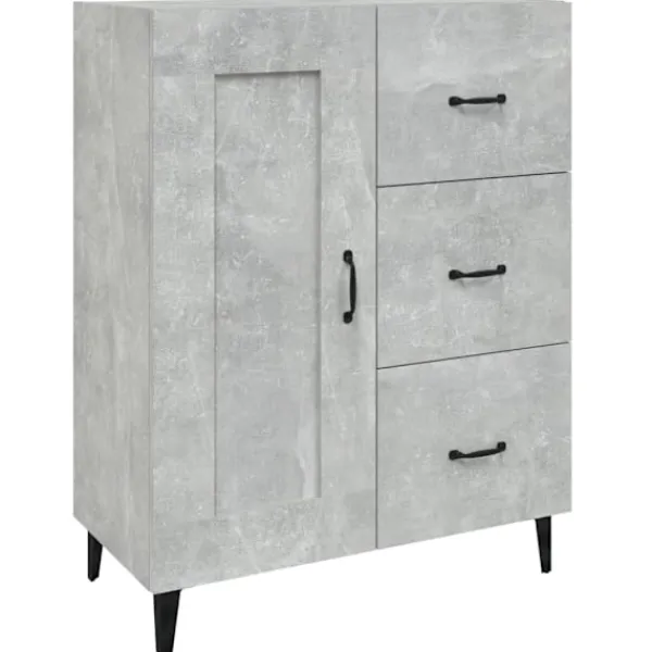 vidaXL Byråer>Skänk betong 69,5x34x90 cm konstruerat trä