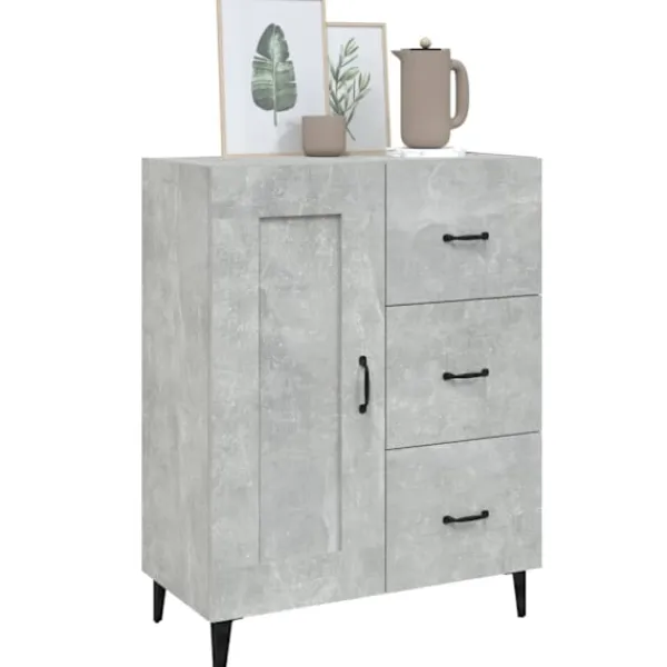 vidaXL Byråer>Skänk betong 69,5x34x90 cm konstruerat trä