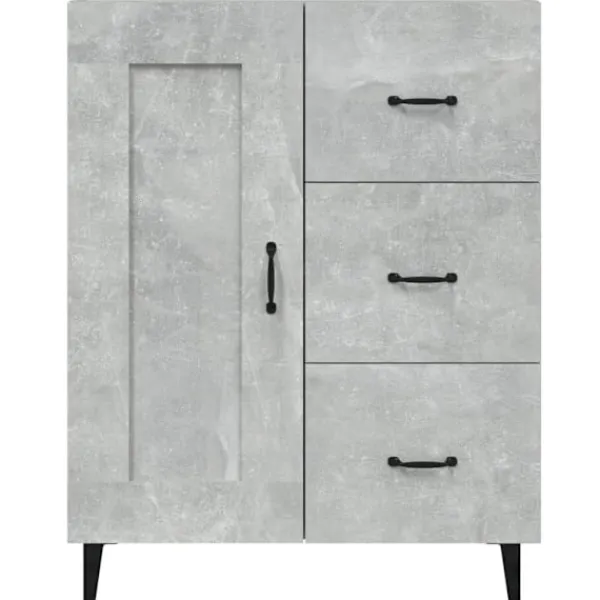 vidaXL Byråer>Skänk betong 69,5x34x90 cm konstruerat trä