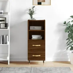 vidaXL Sideboards>Skänk ek 34,5x34x90 cm konstruerat trä