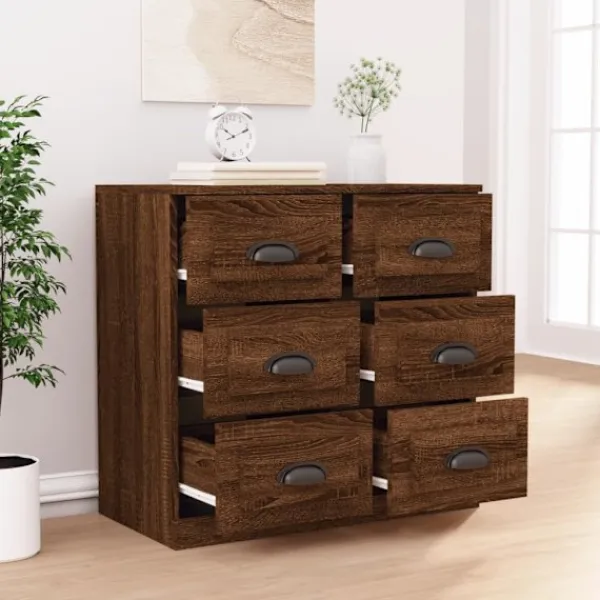vidaXL Byråer>Skänk ek 70x35,5x67,5 cm konstruerat trä