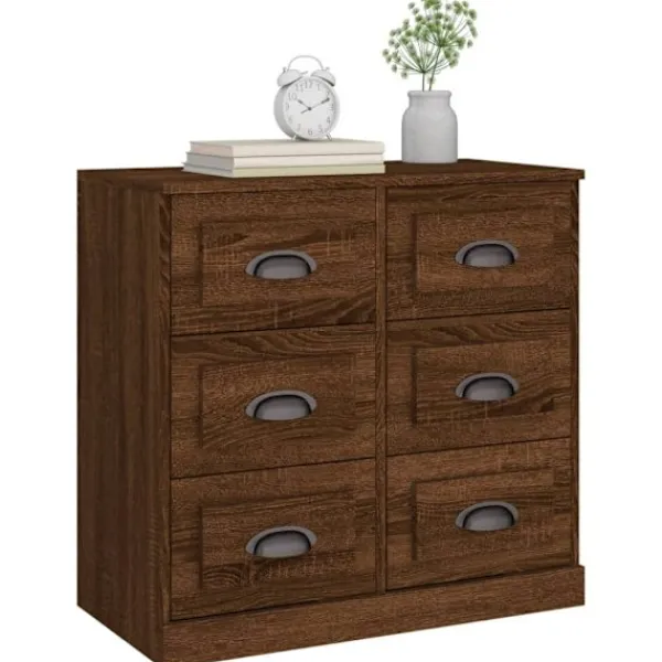 vidaXL Byråer>Skänk ek 70x35,5x67,5 cm konstruerat trä