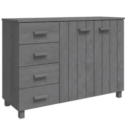 vidaXL Sideboards>Skänk HAMAR mörk 113x40x80 cm massiv furu