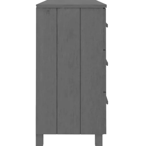 vidaXL Byråer>Skänk HAMAR mörk 113x40x80 cm massiv furu