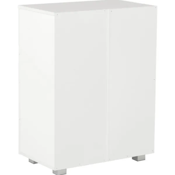 vidaXL Byråer>Skänk högglans 60x35x80 cm spånskiva