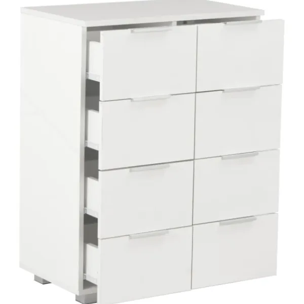 vidaXL Byråer>Skänk högglans 60x35x80 cm spånskiva