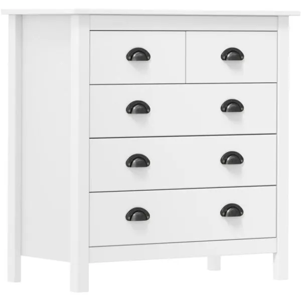 vidaXL Byråer>Skänk Hill 79x40x80 cm massiv furu