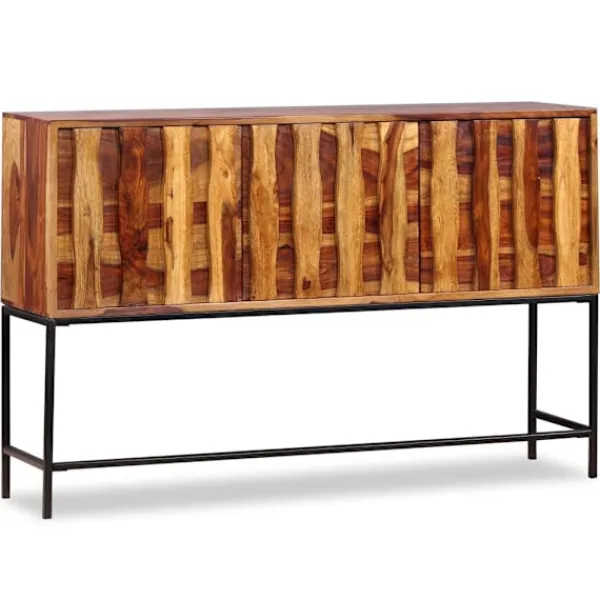 vidaXL Sideboards>Skänk i massivt sheeshamträ 120x30x80 cm