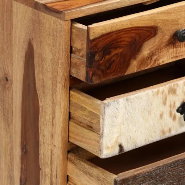 vidaXL Sideboards>Skänk i massivt sheshamträ 50x30x86 cm