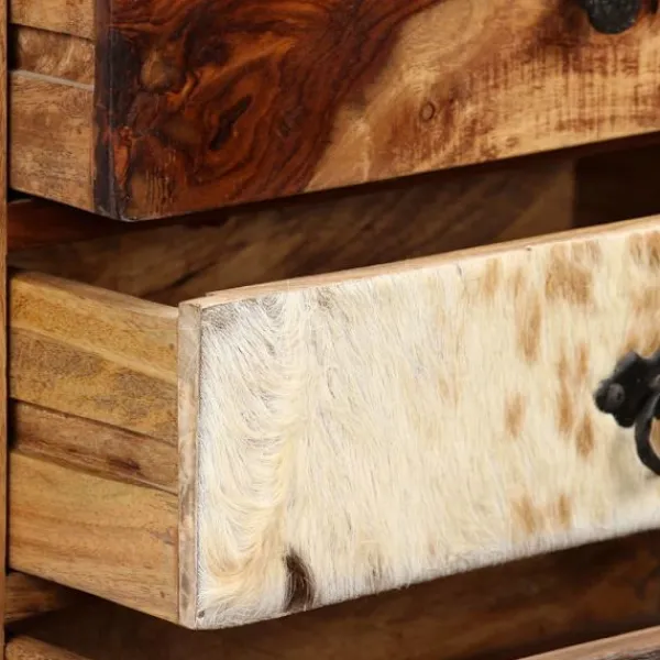 vidaXL Sideboards>Skänk i massivt sheshamträ 50x30x86 cm