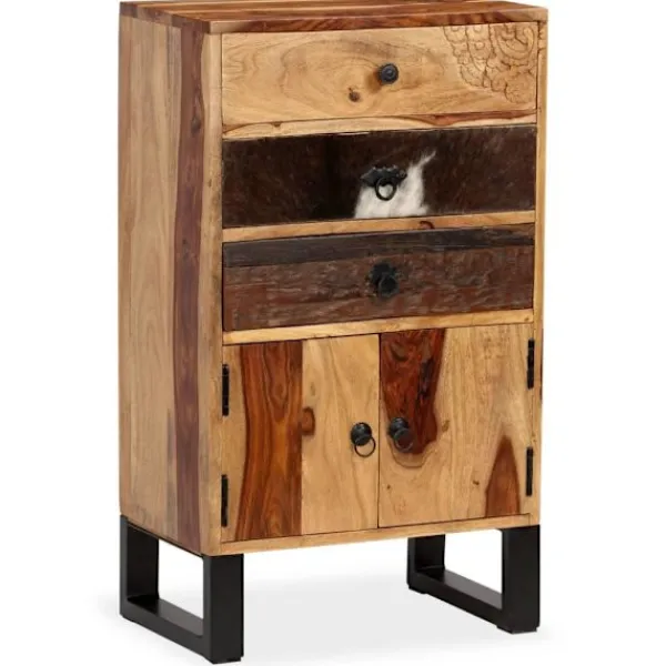 vidaXL Sideboards>Skänk i massivt sheshamträ 50x30x86 cm
