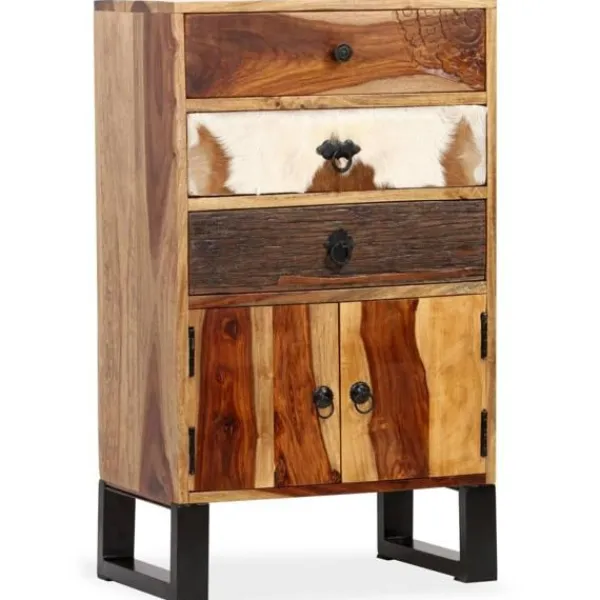 vidaXL Sideboards>Skänk i massivt sheshamträ 50x30x86 cm