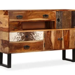 vidaXL Sideboards>Skänk massivt sheshamträ 115x30x80 cm