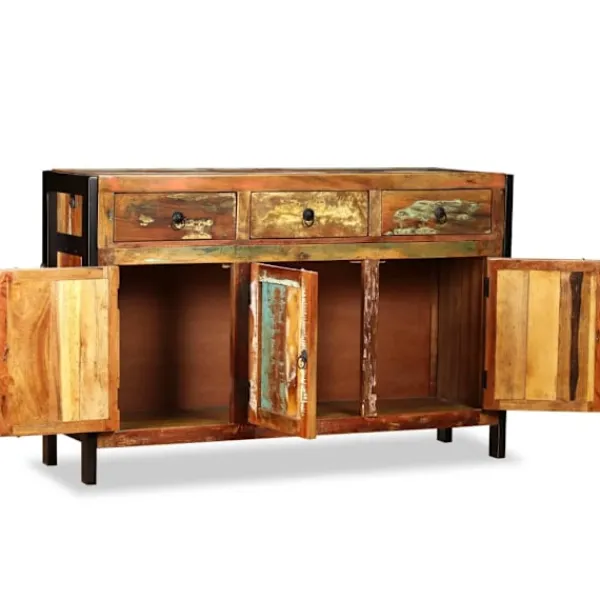 vidaXL Sideboards>Skänk massivt återvunnet trä 120x35x76 cm