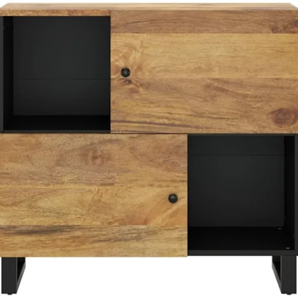 vidaXL Sideboards>Skänk med 2 dörrar 80x33x75 cm massivt mangoträ