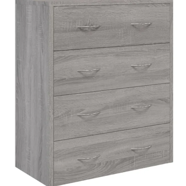vidaXL Byråer>Skänk med 4 lådor 60x30,5x71 cm sonoma