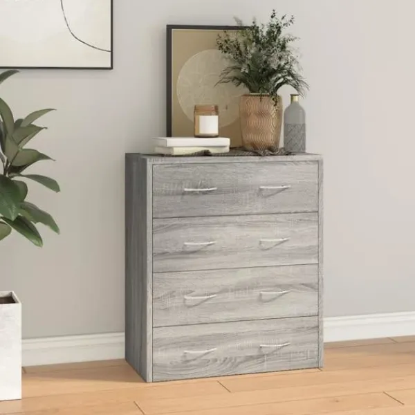 vidaXL Byråer>Skänk med 4 lådor 60x30,5x71 cm sonoma