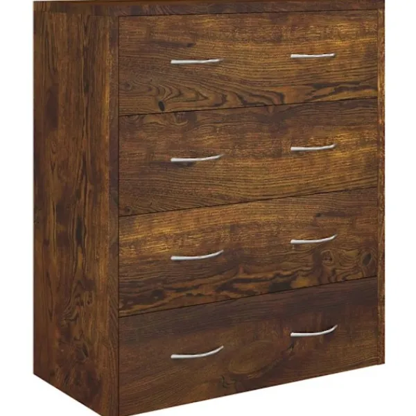 vidaXL Byråer>Skänk med 4 lådor 60x30,5x71 cm rökfärgad ek