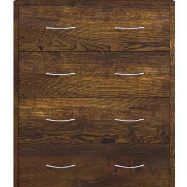 vidaXL Byråer>Skänk med 4 lådor 60x30,5x71 cm rökfärgad ek