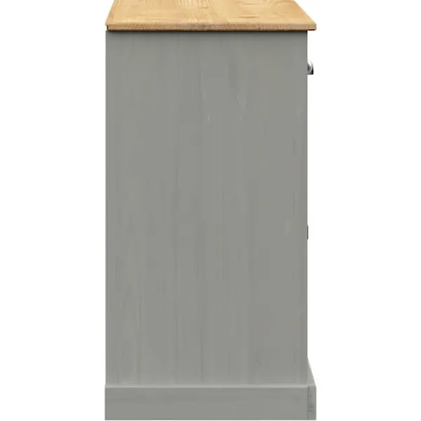 vidaXL Sideboards>Skänk med lådor VIGO 113x40x75 cm massiv furu
