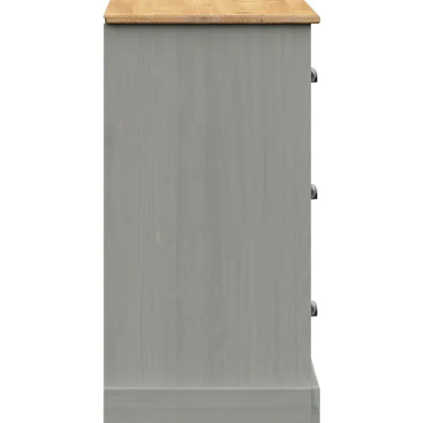 vidaXL Sideboards>Skänk med lådor VIGO 78x40x75 cm massiv furu