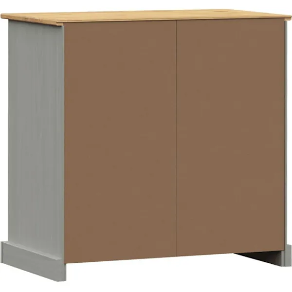 vidaXL Sideboards>Skänk med lådor VIGO 78x40x75 cm massiv furu