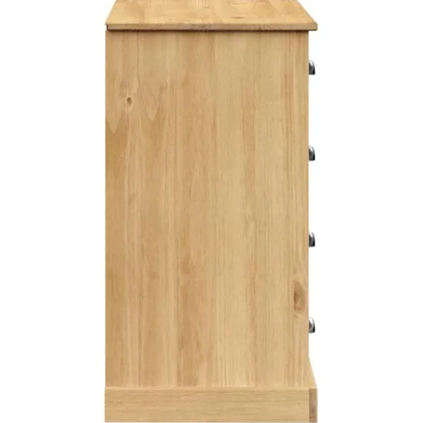 vidaXL Sideboards>Skänk med lådor VIGO 113x40x75 cm massiv furu