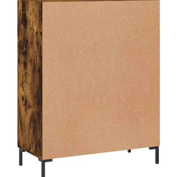 vidaXL Sideboards>Skänk rökfärgad ek 69,5x34x90 cm konstruerat trä