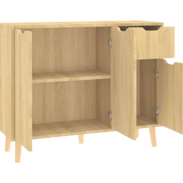 vidaXL Sideboards>Skänk sonoma-ek 90x30x72 cm konstruerat trä