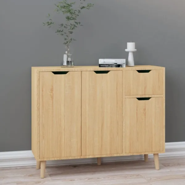 vidaXL Sideboards>Skänk sonoma-ek 90x30x72 cm konstruerat trä