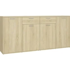 vidaXL Sideboards>Skänk sonoma-ek 160x36x75 cm konstruerat trä