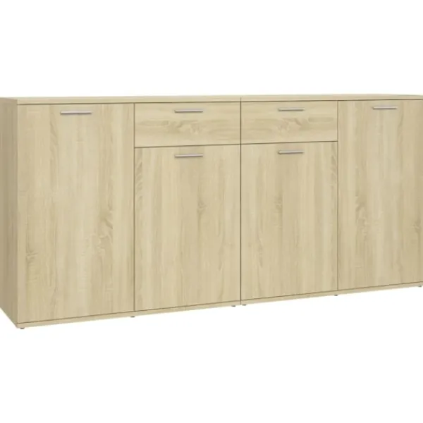 vidaXL Sideboards>Skänk sonoma-ek 160x36x75 cm konstruerat trä