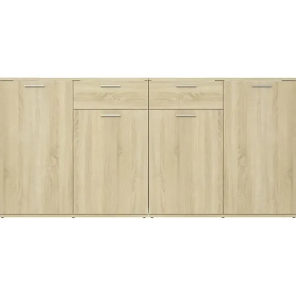 vidaXL Sideboards>Skänk sonoma-ek 160x36x75 cm konstruerat trä