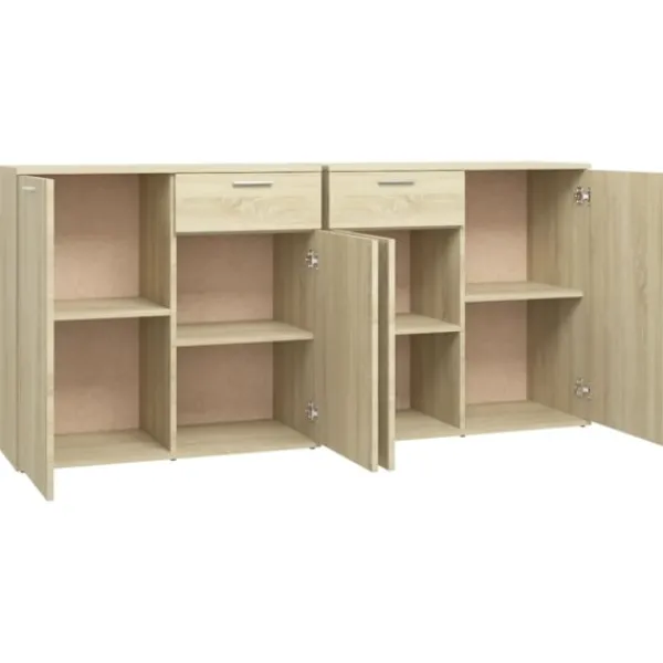 vidaXL Sideboards>Skänk sonoma-ek 160x36x75 cm konstruerat trä