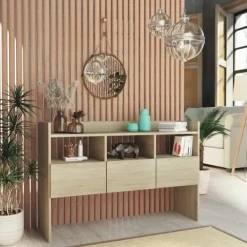 vidaXL Sideboards>Skänk sonoma-ek 105x30x70 cm konstruerat trä