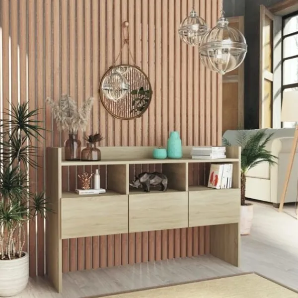 vidaXL Sideboards>Skänk sonoma-ek 105x30x70 cm konstruerat trä