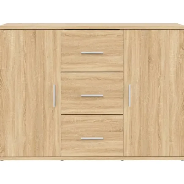 vidaXL Sideboards>Skänk sonoma-ek 91x29,5x65 cm konstruerat trä